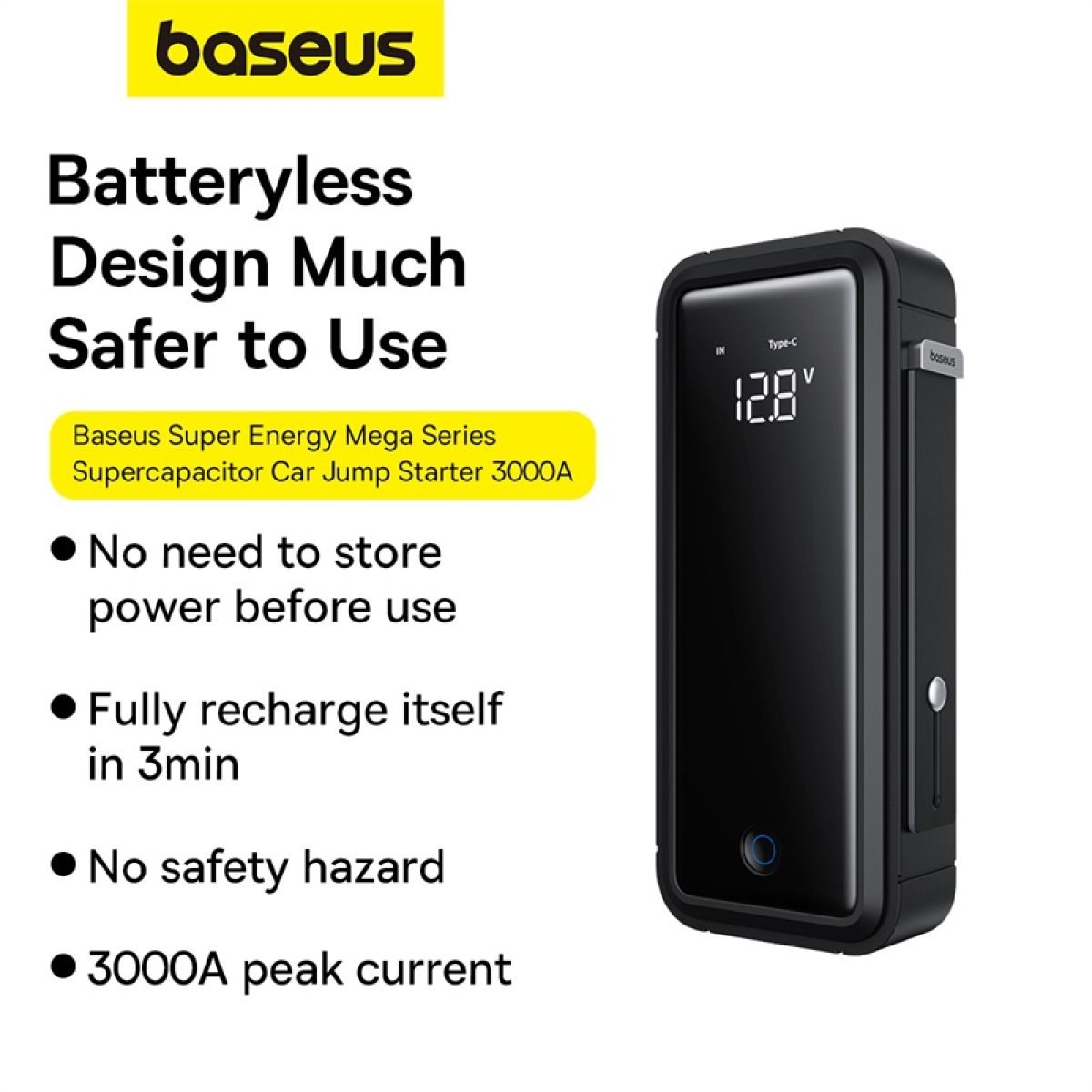 Baseus Super Energy Mega Series Supercapacitor Car Jump Starter