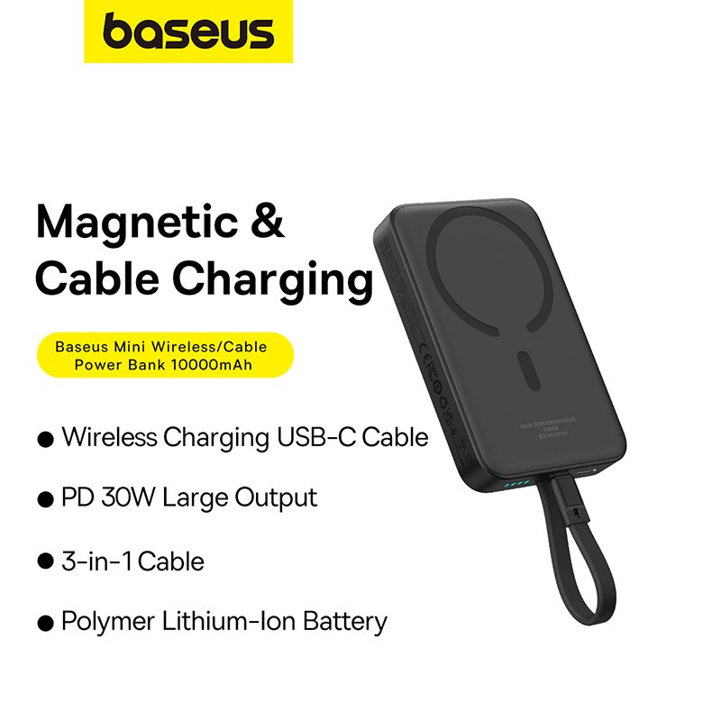 Baseus power bank charging best practices infographic