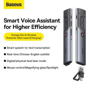 Baseus-Orange-Dot-AI-Wireless-Presenter