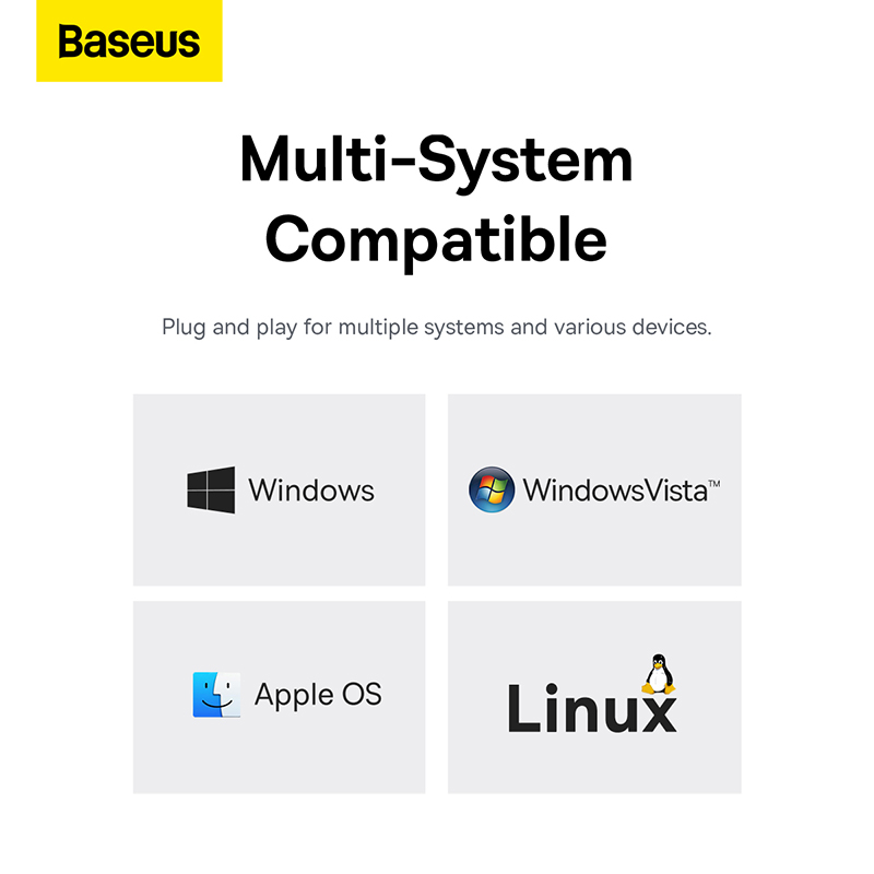 Baseus Flite Series 4-Port HUB Space Grey(Type-C to USB3.0 Baseus Flite Series 4-Port HUB Space Grey(Type-C to USB3.0