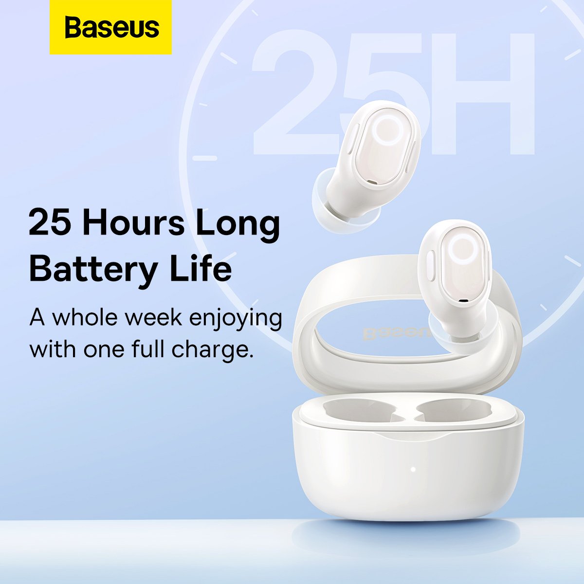 Baseus Bowie WM02 True Wireless Earphones Creamy-white Baseus