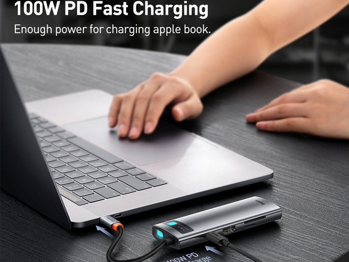 Amazon.com: Baseus USB C Hub 7 in 1 Adapter with 4K @ 60Hz