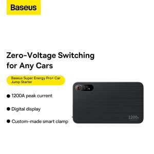 Baseus Super Energy Pro+ Powerbank Jump Starter 1200A - black Pakistan