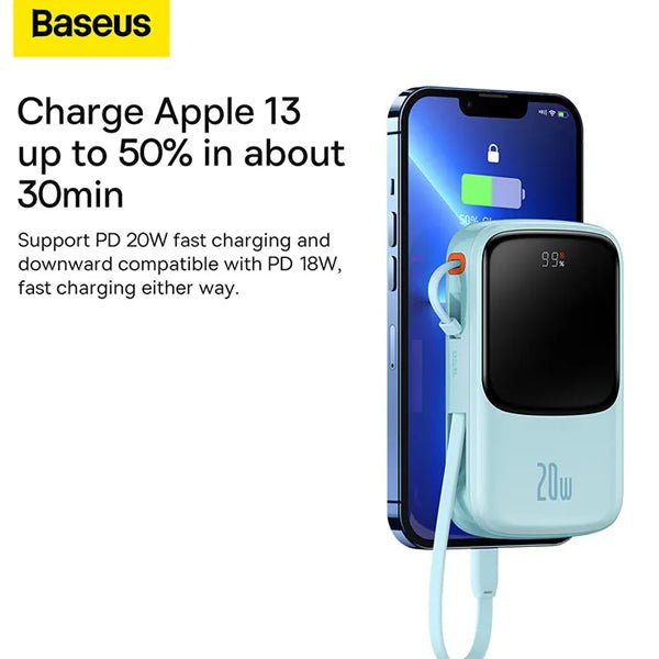 Baseus Qpow Pro Digital Display Fast Charge Power Bank 10000mAh