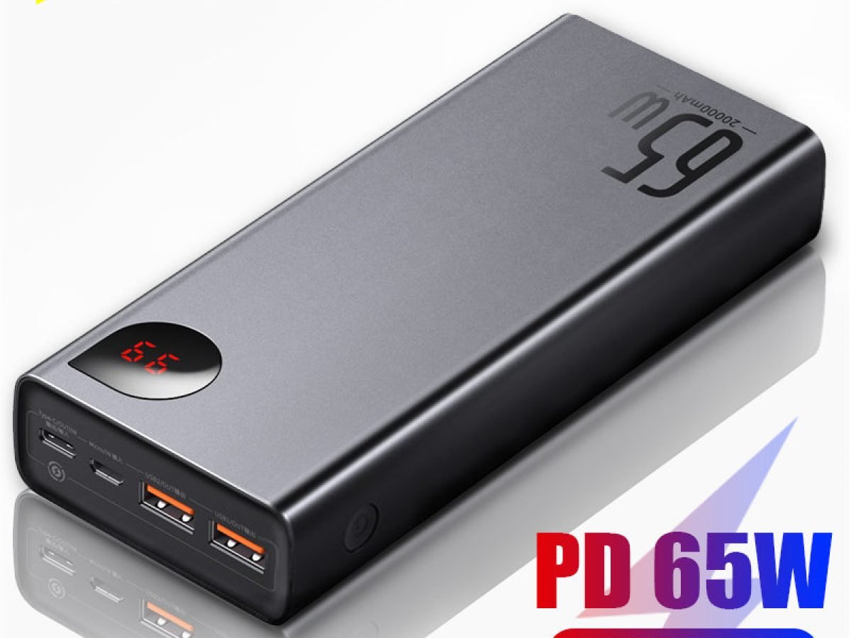 baseus adaman 65w 20000mah power bank