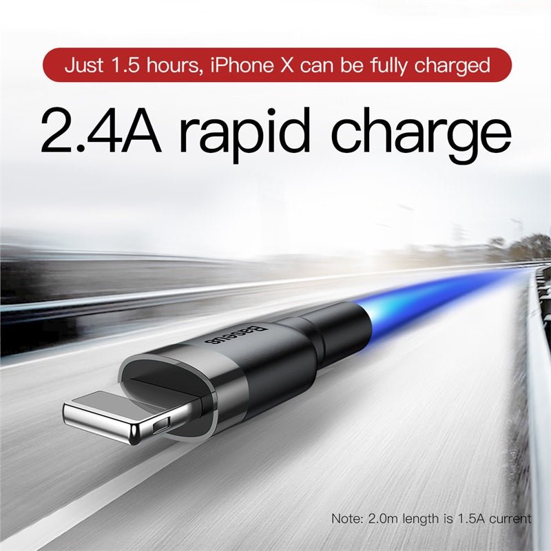 Baseus Cafule USB-A to Lightning Cable 18W, 2.4A, 1m - Spare parts for everyone