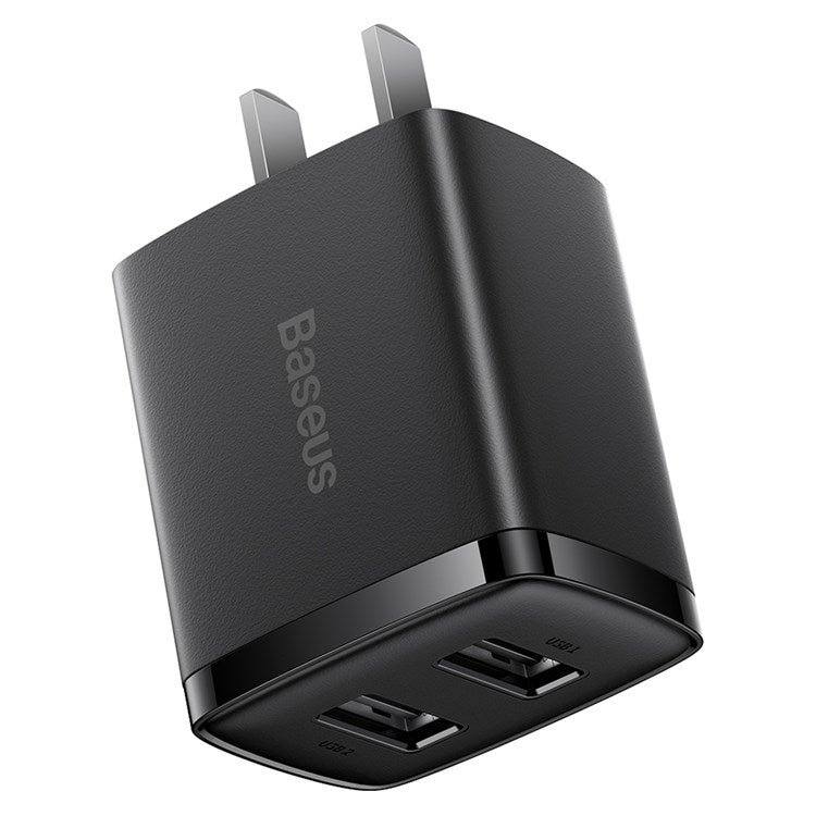 Baseus Caricatore Rapido Compatto 20W USB-C + USB-A | Nero | Ricarica Veloce