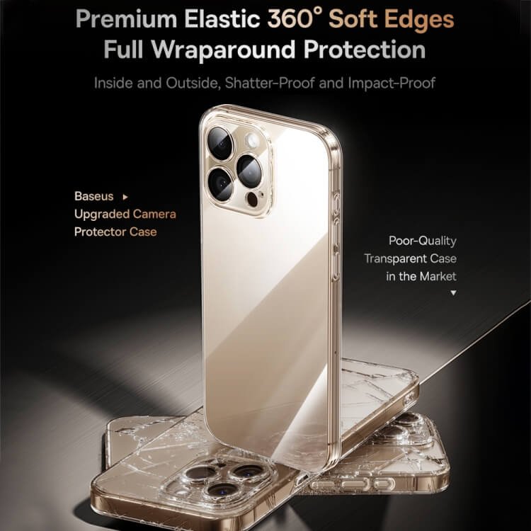 iPhone 16 Pro/16 Pro Max Phone Case with Lens Protector Baseus